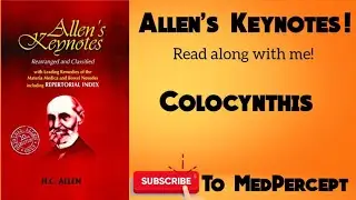 Colocynthis: Allen's Keynotes : Read along with me