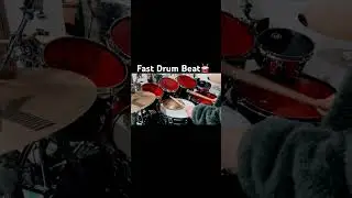 Fast Drum Beat 🥁 #drums #ドラム #ドラム叩いてみた #drummer #shorts drum beat idea fill in
