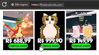 Comprando os Brainrots MAIS Raros de 0.01% do Roube um Brainrot (Roblox)