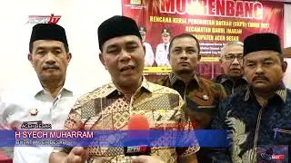 BUPATI SYECH MUHARRAM MINTA USULAN MUSRENBANG FOKUS KETAHANAN PANGAN