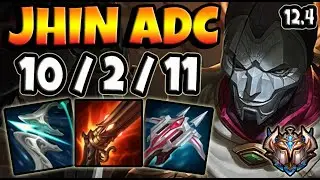JHIN vs ZERI [ ADC ] Lol KR Challenger Patch 12.4 Season 12 [ 10 / 2 / 11 ]