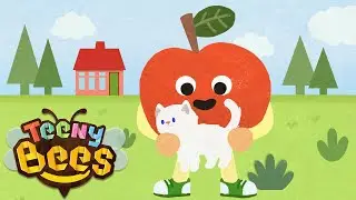 Apple Has a plush cat toy | @TEENYBEES Toddler Learning Video | Nursery Rhymes & Kids Songs