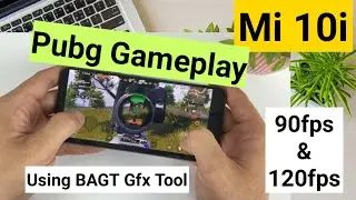 Тест поддержки игры PUBG на Mi 10i 90 кадров в секунду, 120 кадров в секунду