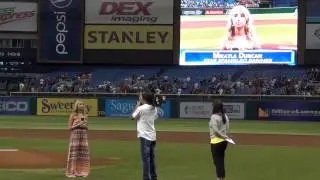 Mikayla Duncan-National Anthem-Rays Baseball Game 09-10-13