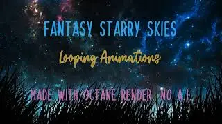 Abstract NIGHT SKY Background - Looping Video Animations HD