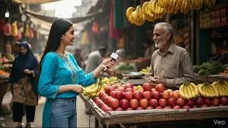 Exploring a Local Pakistani Bazaar | AI Market Vlog