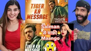 Tiger 3 Teaser REVIEW - Tiger Ka Message | Deeksha Sharma !| filmi Indian Reaction