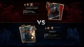 [Gwent: NR Henselt] Reaver Hunters Deck Sample Gameplay #1
