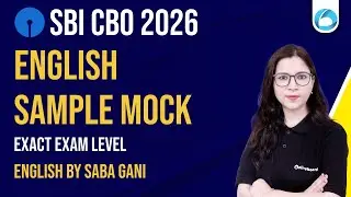 SBI CBO English Sample Mock 2026 | Practice Questions & Exam Level | SBI CBO English Preparation