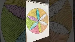 Day-128. Let's call it colourful 🎨 Flower💐 petald🌸 and doodling✨... #artreels  #shorts#zen#fyp