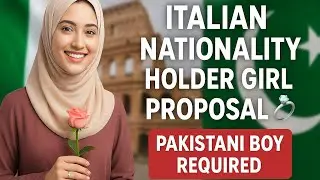 Beautiful Italian Girl Proposal 💍🇮🇹 Italy Based Proposal | Pakistani Boy Required 🇵🇰 Italian Rishta 