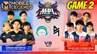 Omega PH VS Blacklist International ( Game 2 ) - MPL Season 7 2021