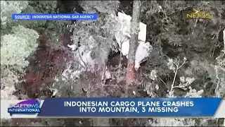 Indonesian cargo plane crashes into mountain, 3 missing