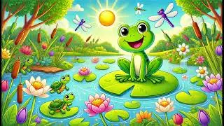 🐸✨Freddy the Frog | Fun Frog Song for Kids | Nursery Rhymes & Songs for Children🎶🌿