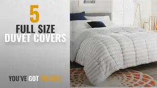 Top 10 Full Size Duvet Covers [2018]: LINENSPA Reversible Striped Down Alternative Quilted Comforter