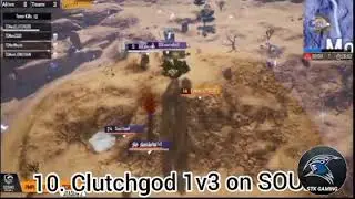 10 BEST CLUTCH MOMENTS OF PMPL SCRIMS | CLUTCHES IN PMPL | PUBG MOBILE |