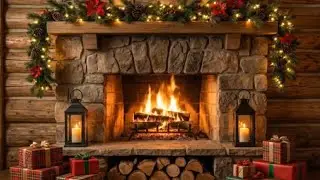Fireplace Glow at Night  Deep Crackling Fire Sounds for Relaxation