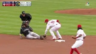 COL@PHI: Knapp gets Blackmon attempting to steal