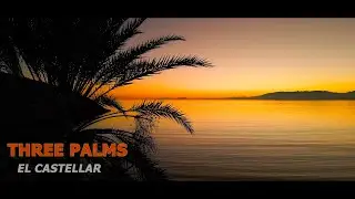 PLAYA DE EL CASTELLAR - THREE PALMS - PUERTO de MAZARRON - Cinematic evening drone 4k 🇪🇦