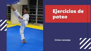Ejercicio de pateo Cinta Naranja Taekwondo #BlueMatAcademy