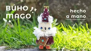 Figura personalizada hecha a mano ✨ Art Toy Búho mago