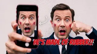 [Reaction] He Has Really Stretchy Skin #dailydoseofinternet #reaction #viral #scary
