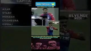 Delhi capitals Skipper Axar Patel completes his 4 over spell within the first 7 overs of the match 😳