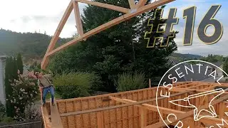 Trying to NOT DIE while Flying Trusses: Shop Build #16