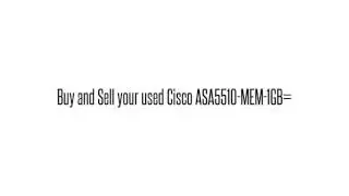 Cisco used Parts Exchange: ASA5510-MEM-1GB= Buy/Sell used here sales@legacyelectronicscorp.com 1-407