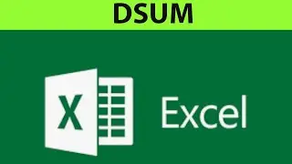 DSUM function in excel