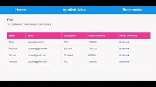 Beginner Todo app using JavaScript HTML CSS  | Job App | Todo Application | To Do List