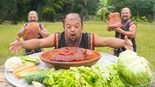 Cooking a Giant Chunk of Meat - a Super Delicious Stew Recipe - Dwarf Food