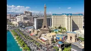 Las Vegas Walking Tour (The Strip on Christmas Day--Bellagio to New York New York)