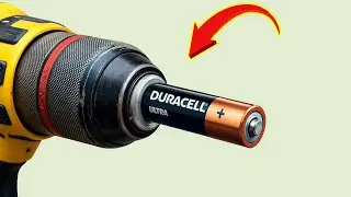 Put an old battery in the drill and you&rsquo;ll be amazed! Every home needs this trick!