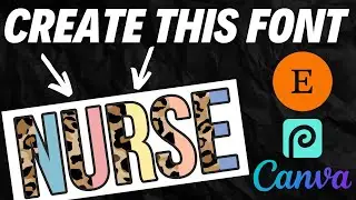 How to make any Leopard print font using Photopea!