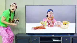 Makanan Pedas Mie Api Tteokbokki Mukbang DONA