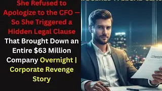 CFO Demanded Apology, I Triggered a Legal Clause Instead  Corporate Revenge