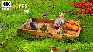 Cat TV 😺🐦&zwj;⬛ Bird Party Never Ends (Despite the Squirrels) 🐿 Cat Games 4K HDR 🐦 10 Hours Cat TV