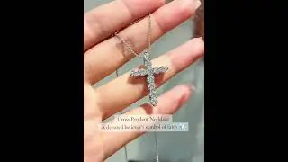 Lab Grown Cross Pendant Necklace