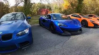 BMW E92 M3 POV Scenic Drive With Lamborghini, McLaren, and Lotus