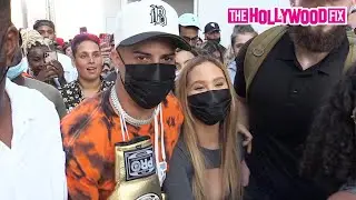 Austin & Catherine McBroom Are Mobbed By Fans With DDG While Trolling Bryce Hall With A Pinyata