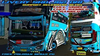 YANG KALIAN CARI 😱 LIVERY SHD ORI FULL STIKER+BANNER NO BANNER FREE POLOSAN || SPECIAL BIRU