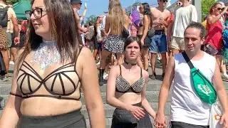 Zurich Street Parade 2025 walk huge party 🇨🇭 Switzerland full walking tour 4K HDR