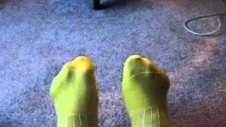 bright yellow sheer nylon TnT used dress socks sox for sale on ebay