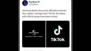 Famous Record Label UMG Pulling All Of Their Artists Music Off Of TikTok #tiktok #umg #recordlabel