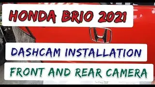 HONDA BRIO 2021 BACKUP CAMERA INSTALLATION. QCY N96 FULLSCREEN REARVIEW MIRROR DASHCAM. #hondabrio