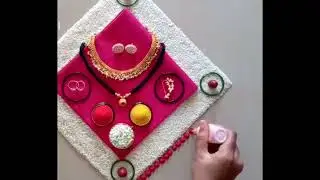 🌸हळदी कुंकू decoration idea ✨ १मिनीटात तयार होणारी सजावट🥰#sarikalendale# youtube video.