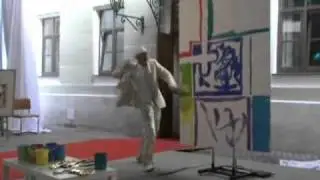 Art Show Promo Video. Speed painting & Dance Show. Fast painter. Art Performance painting.