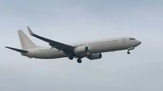 WINDROSE AVIATION UR-PSI BOEING 737 landing Bologna airport #aviation #aviationlovers #airlines