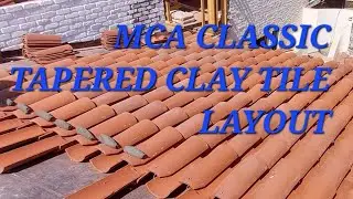 Раскладка глиняной черепицы MCA классическая коническая миссия. #clayroof #mca #claytile